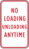 No loading unloading anytime