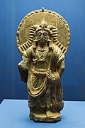 Statue of bodhisattva Śäkyamuni, Schist. Mes Aynak, 3rd-5th century CE