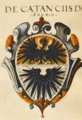 Emblem de Cataniis de Arexio, "V. Insignia urbium Italiae septentrionalis: Nobilium Mediolanensium", 1550-1555
