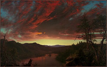 Frederic Edwin Church, Crépuscule dans la nature sauvage (1860)