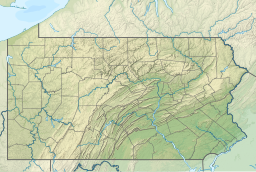 Location of Lake Harmony in Pennsylvania, USA.