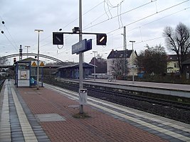 Regionalbahnsteig vor dem Umbau