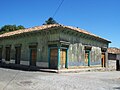 La cantonada de la plaça d'Amapala