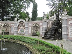 The schelpengalerij (shell gallery) in the Rozendaal Castle parks