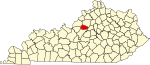 State map highlighting Spencer County