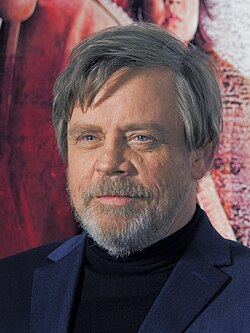 Mark Hamill The Last Jedin ensi-illassa 2017.