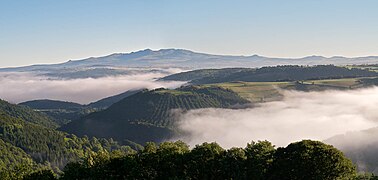 Vue du puy de Sancy depuis le Suc du Chien