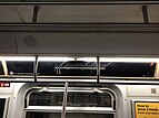 Station indicator on a Canarsie line L train