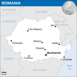 Location of România