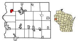 Location of Somerset in St. Croix County, Wisconsin