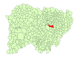 Location in Salamanca