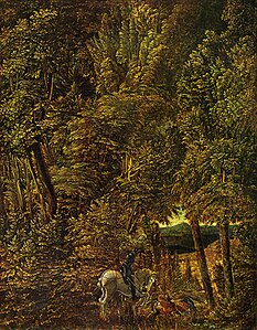 Saint Georges et le Dragon en forêt, 1510, Alte Pinakothek, Munich.