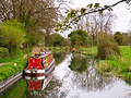 Image 14A boat on the Basingstoke Canal (from Portal:Hampshire/Selected pictures)
