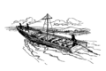 Image 52Most Missourians traveled longer distances by water, and large cargo was transported by bateaux (shown above). (from History of Missouri)