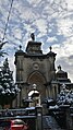 Il cimitero innevato nel 2015