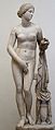 Vrsta Knidske Afrodite. Rimska mermerna kopija prema Praksitelovom originalu iz 4. veka pne.. Nacionalni muzej, Rim.