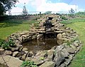 The restored cascade from the main lake