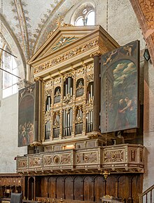 L'organo Antegnati-Serassi dopo il restauro anno 2023.