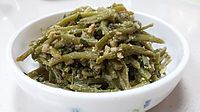 Goguma-julgi-bokkeum (stir-fried sweet potato stems)