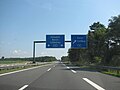 Beginn am Autobahndreieck Spreewald