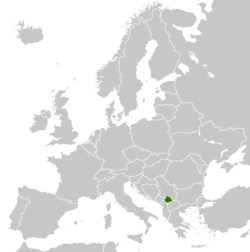 Kosovo - Localizzazione