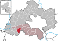 Localisation de Mittelbrunn dans la Verbandsgemeide et dans l'arrondissement