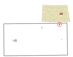 Location of McHenry, North Dakota