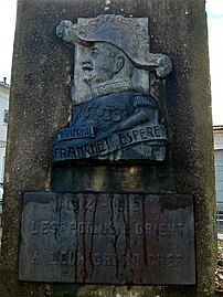 Médaillon de Louis Franchet d'Espèrey au square des Anciens combattants