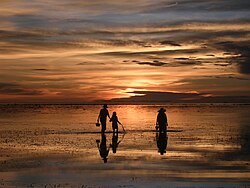 Sunset at the Agta Beach Resort