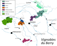 Les vignobles du Berry.