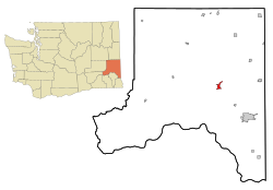 Location of Colfax, Washington