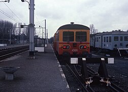 Autorail vers Tubize en 1980.