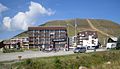 Alpe d'Huez Frantziako Tourraren iritsieran.