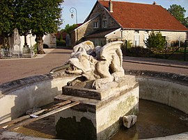 A fountain in Aujeurres