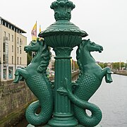 Detail of the Hippocampus figures along the bridge