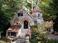 Il cottage Hansel e Gretel nel parco a tema Efteling, Paesi Bassi