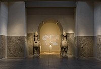 The Metropolitan Museum of Art – human-headed winged lion and bull from Nimrud, companion pieces to those in the British Museum