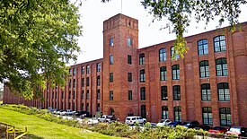 Inman Mill, which was renovated into loft apartments, is shown here in June 2019.