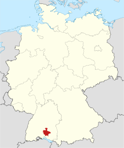 Circondario di Sigmaringen – Localizzazione