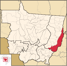 Microregione di Médio Araguaia – Mappa