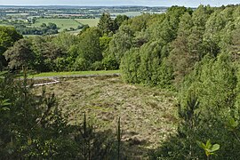 Photographie plongeante sur la tourbière et son environnement.