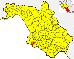 San Mauro Cilento sa loob ng Lalawigan ng Salerno