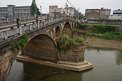 Jembatan Tongji, bagian kota tua Yuhang, 2015