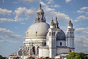 The two domes and the two bell towers.