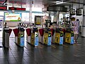 台北捷運のICカード専用自動改札機（2006年8月、文湖線萬芳医院駅）