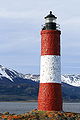 Il faro Les Éclaireurs, conosciuto come Fin del Mundo, nel canale al largo di Ushuaia