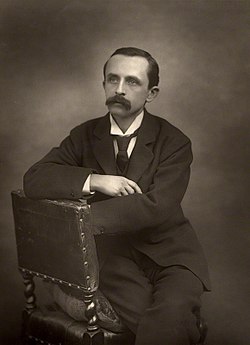 O escritor escocés J. M. Barrie.