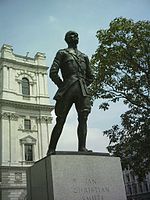 Veldmaarschalk Jan Smuts op het Parliament Square, Londen