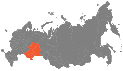 Map of Ural Economic Region