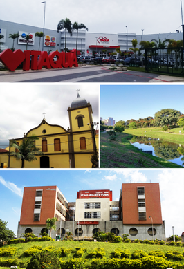 Een collage van Itaquaquecetuba